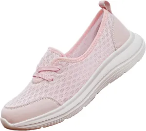 ZWRXW Women's Orthopedic Loafers Slip-On Walking Shoes Arch Support & Non-Slip Breathable Shoes Low Top Fashion Sneakers Lightweight Outdoor Hiking Sneakers